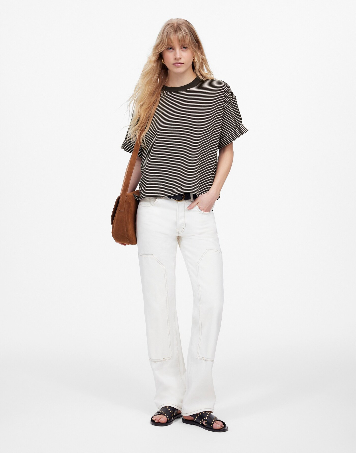 Sweatshirt Tee in Stripe | Madewell | Madewell