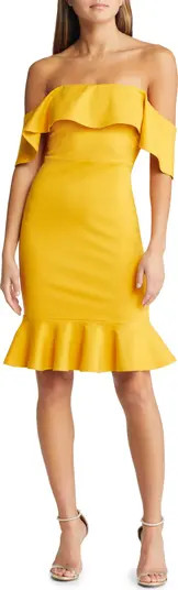 Confidence Boost Off the Shoulder Cocktail Minidress | Nordstrom