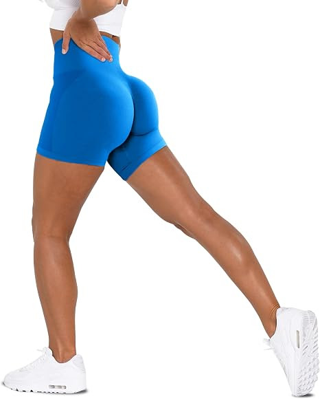 Unthewe Workout Butt Lifting Shorts for Women High Waisted Seamless Gym Yoga Booty Shorts | Amazon (US)
