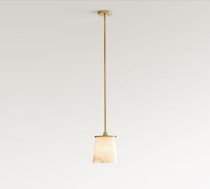 Hayes Alabaster Round Pendant (8") | Pottery Barn (US)