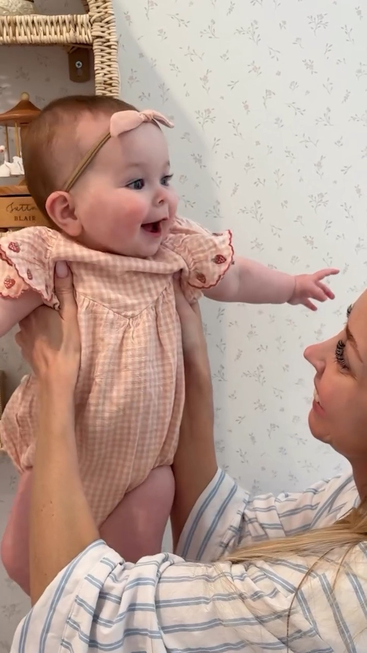 Sutton’s laugh at the end was so cute! 🥹 backstory ::: Sutton turned 7 months on the 7th so it’s her golden birthday (before her birthday 😂)! We always take pictures right when she turns a month older so we can see how much she has grown, so I got the camera and put her in a cute basket. 🧺 Sutton seemed to be so happy to be 7 months, and was just laughing and giggling the whole time. I felt bad even though she seemed happy. You can tell how bad I was feeling by the rash on my cheeks that I get when the disease gets worse! I’m just glad that the excitement of Sutton being a month older helped me to get through the aches! 🥹💜

#LTKmomlife #LTKootd #LTKBaby