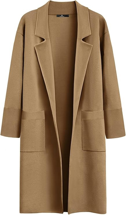 LILLUSORY Women's Long Dressy Cardigan Sweaters Fall Oversized Coatigan Jackets 2024 Knit Busines... | Amazon (US)