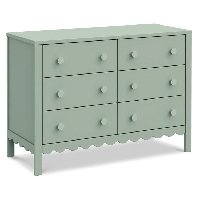 daVinci Sammy Scallop 6-Drawer Dresser in White | Walmart (US)