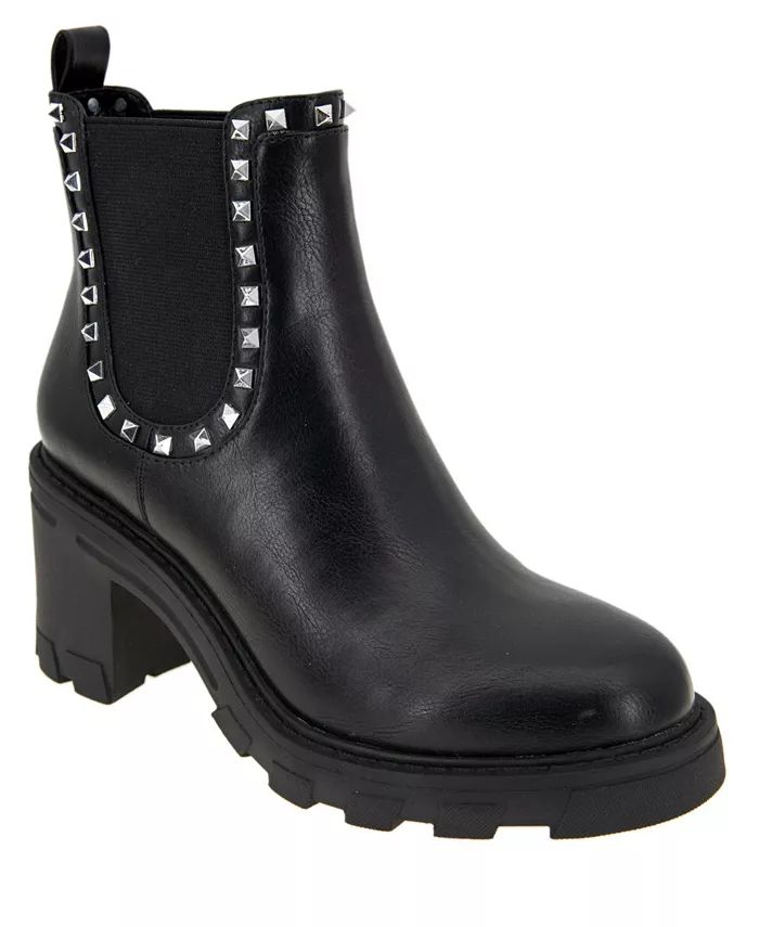 Women's Trista Lug Sole Studded Chelsea Bootie | Macys (US)