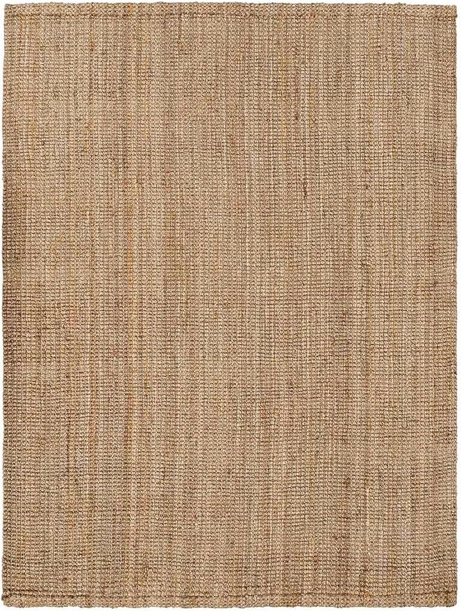 Hauteloom Ambel Handwoven Jute Rug - Natural Fiber Area Rug - Natural Farmhouse Look Carpet - Rat... | Amazon (US)