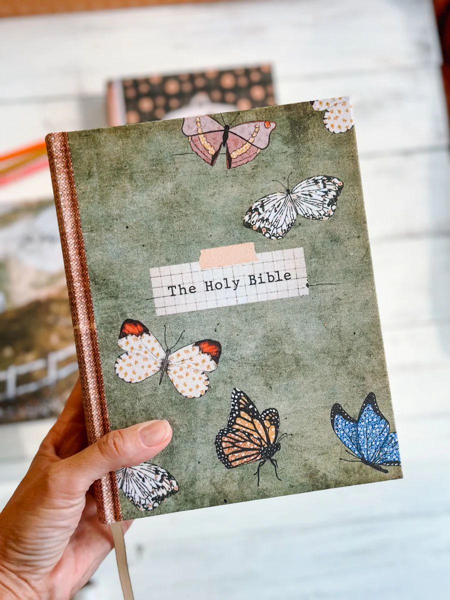 Vintage Butterflies ESV Journaling Bible - designed by Christy Beasley | Kingfolk Co