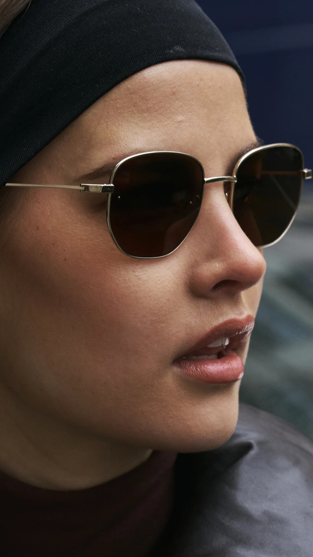 Sea: Gold, Round, Octagon Shape Aviator Sunglasses for Women | ANEA HILL | ANEA HILL