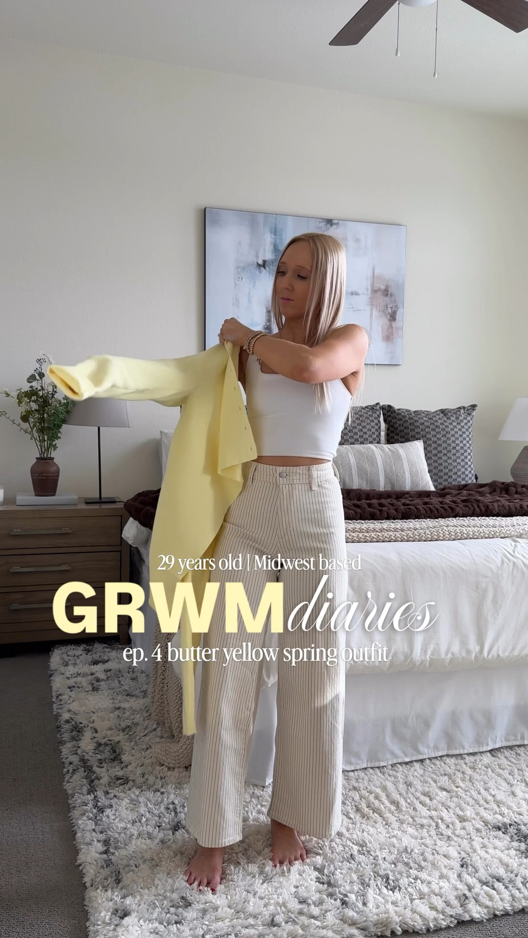 GRWM diaries ep. 4 butter yellow Spring outfit 💛

I LOVE this butter yellow cardigan! Wearing a size small!

So many ways to style it for Spring and Summer. I layered it over a cropped white tank and a pair of striped wide leg jeans from Target ✨

grwm outfit, daily outfits, ootd inspo, casual outfit ideas, Target outfits, Target finds, casual outfit for Spring, butter yellow top, yellow outfits

#LTKSeasonal #LTKootd #LTKgrwm