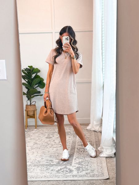 ✨The only t-shirt dress you need this summer!

✨I wanted a t-shirt dress that had good shape and wasn’t see through. Luckily this one exceeded my expectations! I love that you can dress it up or down. 

✨Wearing my true to size. 

#tshirt #tshirtdress 

#LTKfindsunder100 #LTKstyletip #LTKfindsunder50