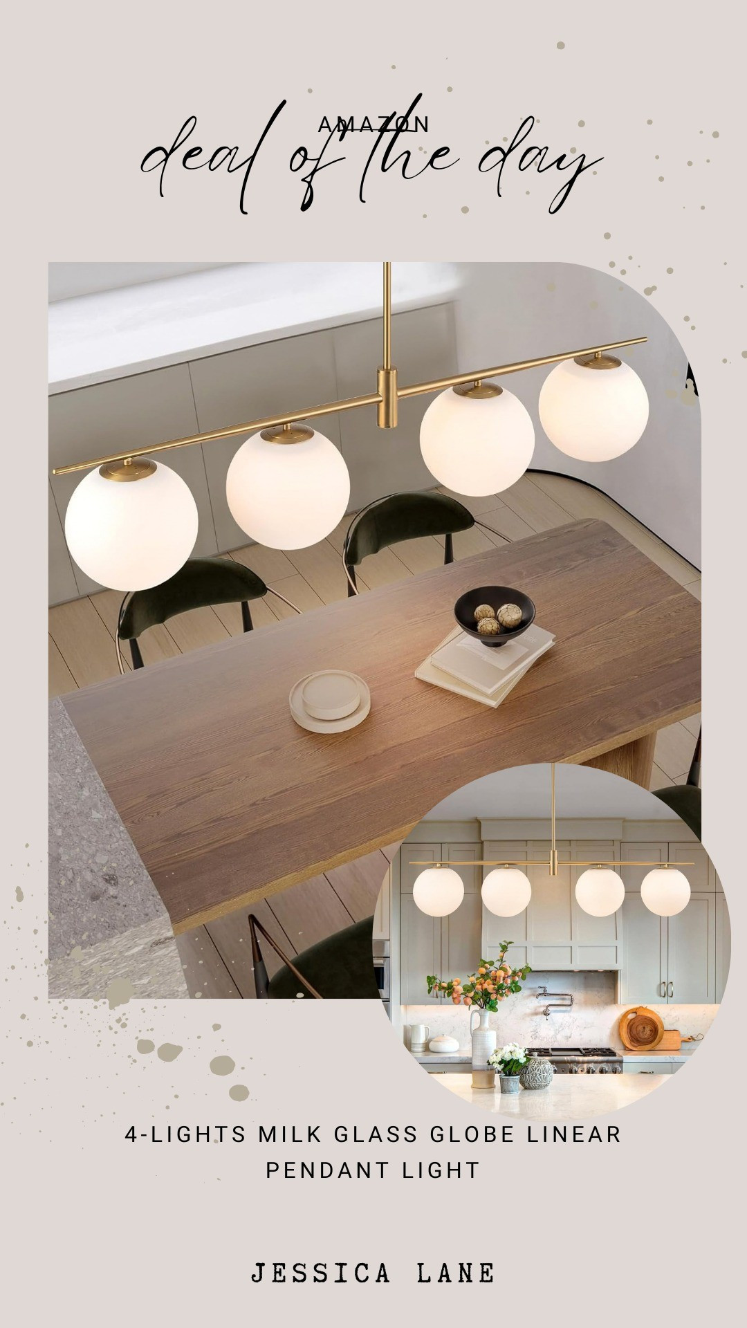 Illuminate your dining area or kitchen with this four light milk globe linear chandelier. The mid-century modern aesthetic provides a clean and balanced glow.#lightingdesign #modernhome #chandelier #homedecor

#LTKSaleAlert #LTKHome #LTKSpringSale