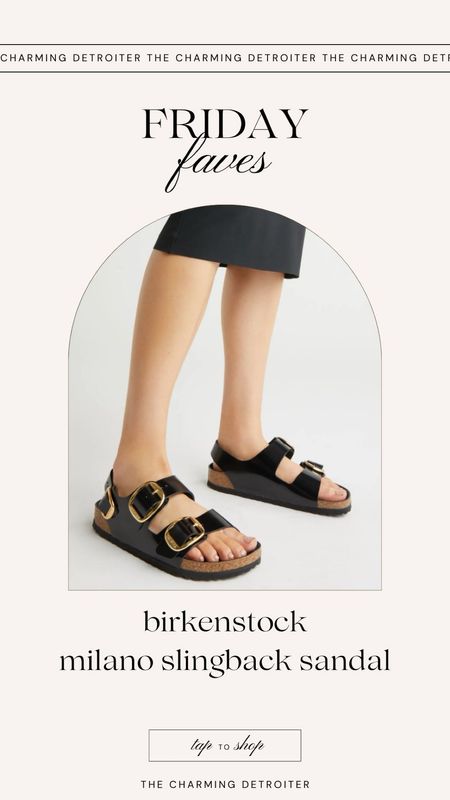 Birkenstock Milano sling back sandals Friday faves 

#LTKstyletip #LTKSeasonal