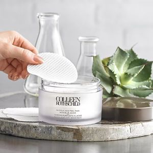 Glycolic Acid Peel Pads with Blue Agave | Colleen Rothschild Beauty