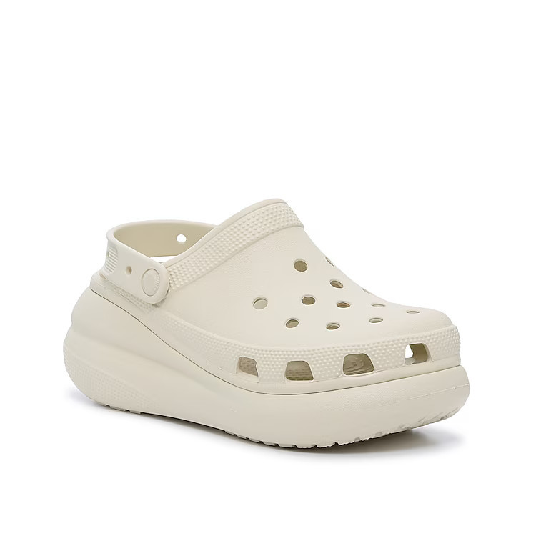 Crocs Classic Crush Platform Clog | Women's | Bone | Size 8 | Clogs | Sandals | Platform | Slide | DSW