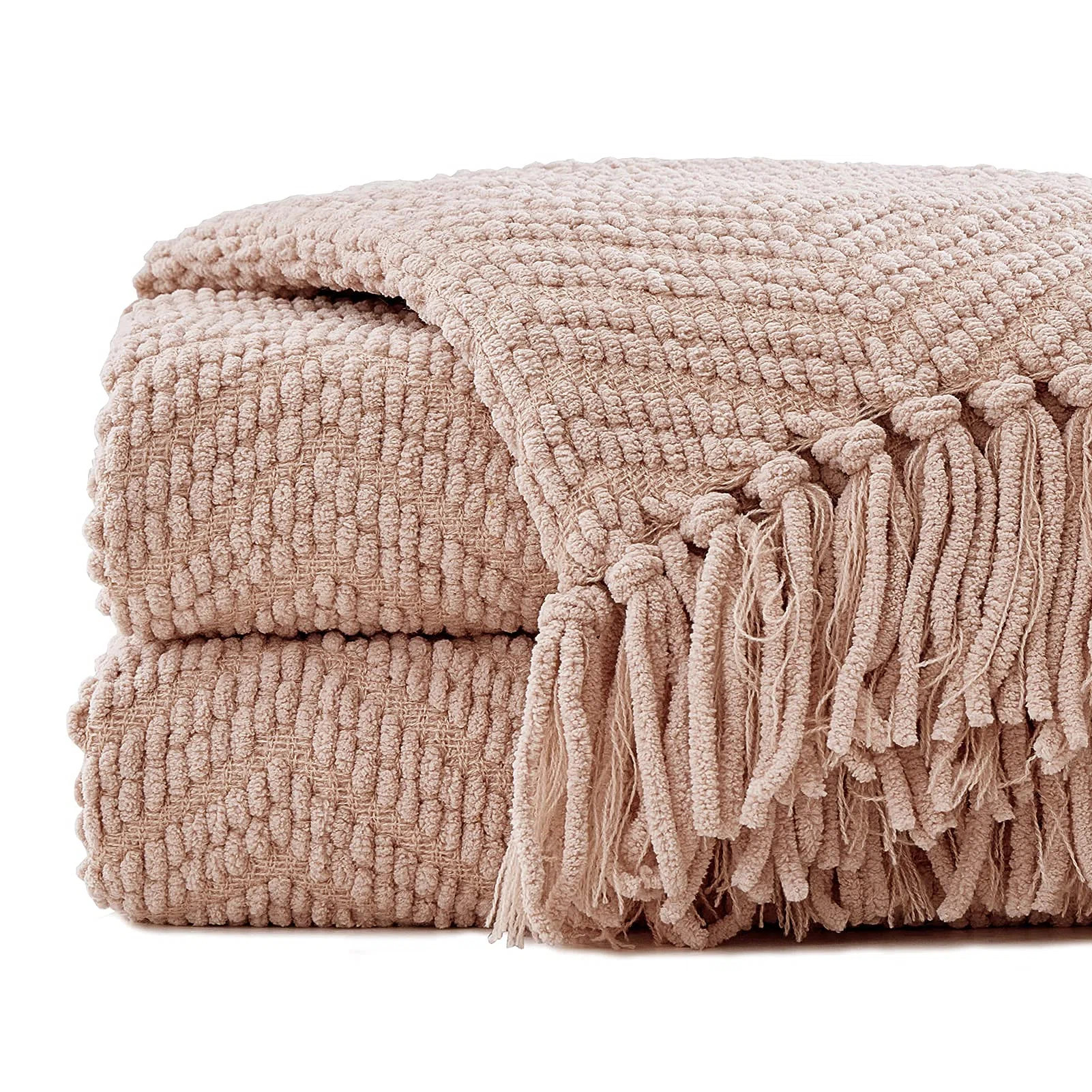 Cozy Winter Collection Bedsure Knit Woven Blanket | Wayfair North America