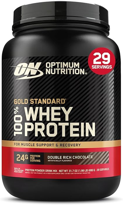 Optimum Nutrition Gold Standard 100% Whey Protein Powder, Double Rich Chocolate 1.98 Pound (Packa... | Amazon (US)