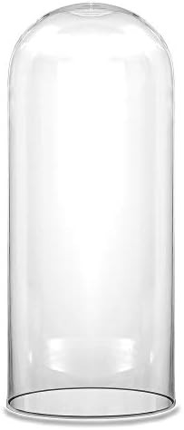CYS EXCEL Glass Dome Cloche (H:13.75" D:5.75") | Multiple Sizes Decorative Showcase Display for A... | Amazon (US)