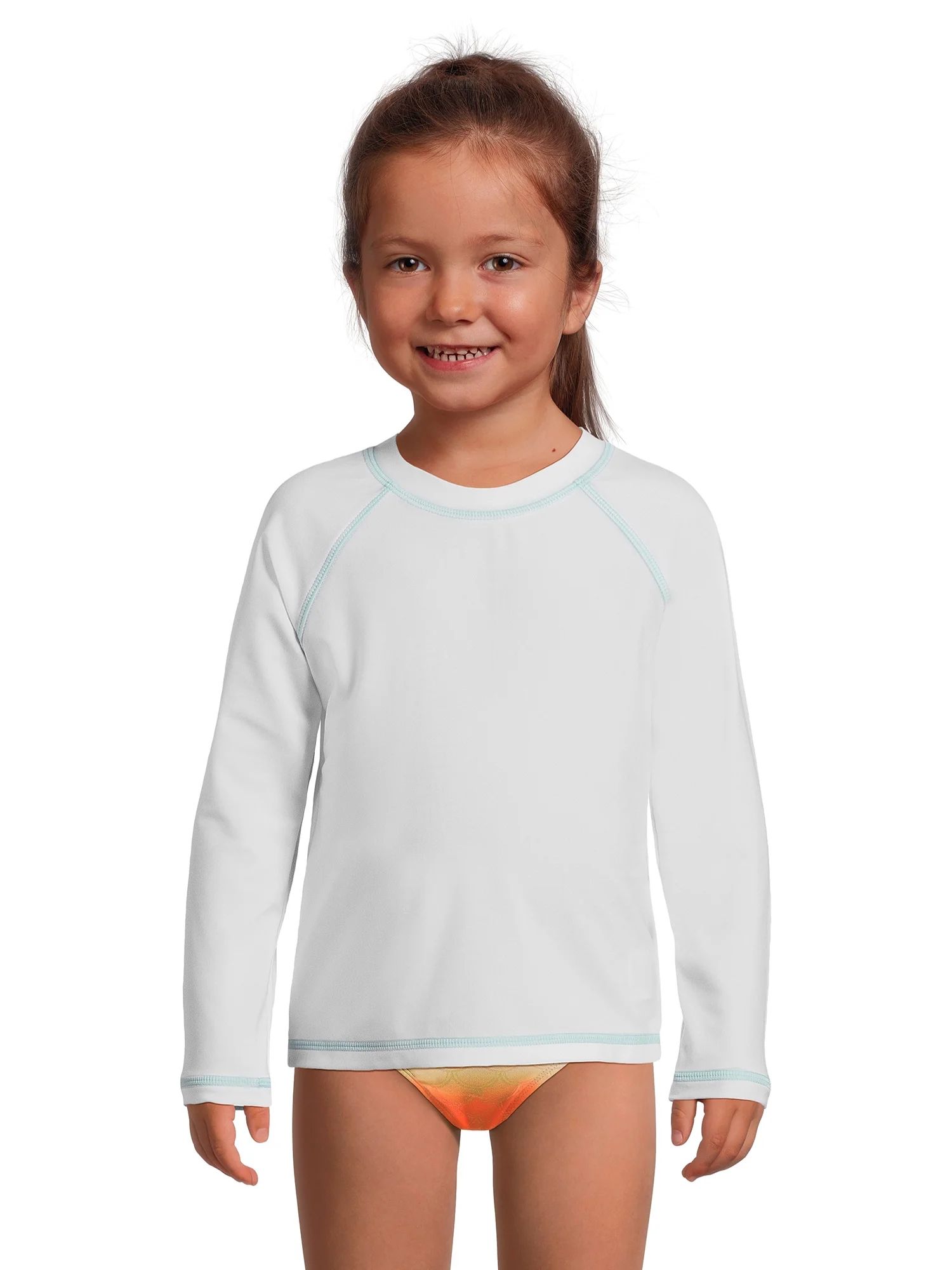 Wonder Nation Toddler Long Sleeve Swim Rash Guard, Sizes 12M-5T - Walmart.com | Walmart (US)