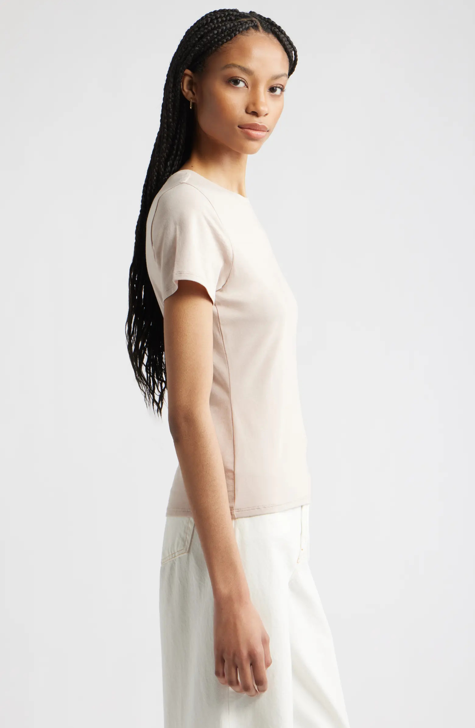 Pima Cotton Blend Crewneck T-Shirt | Nordstrom