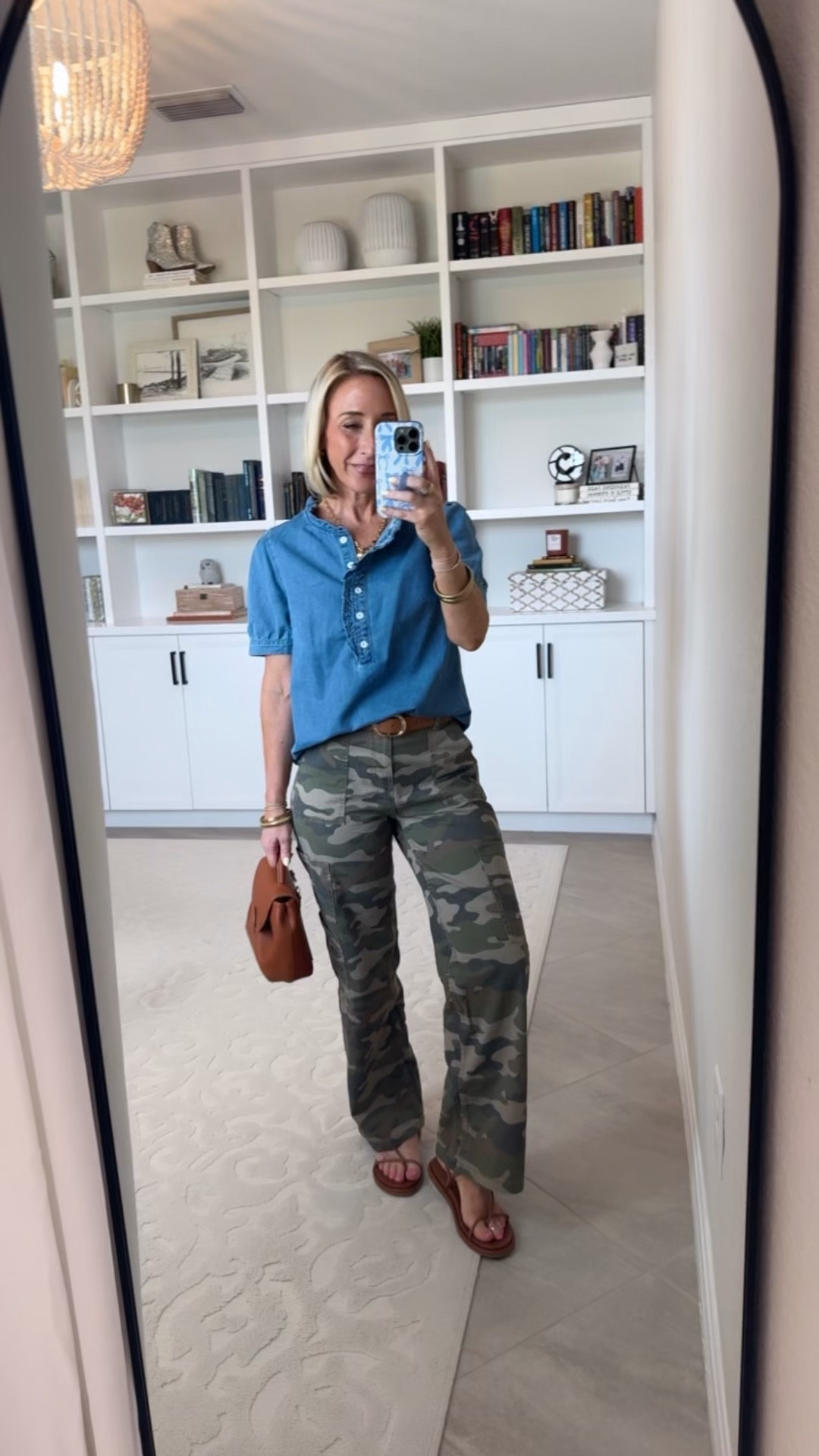 Camo Pants - 5 easy outfits * Wide Leg Cargo Pants - size XS, short. $16.98. 4 colors. Denim Button Down - TTS

#LTKOver40#LTKSeasonal#LTKPetite