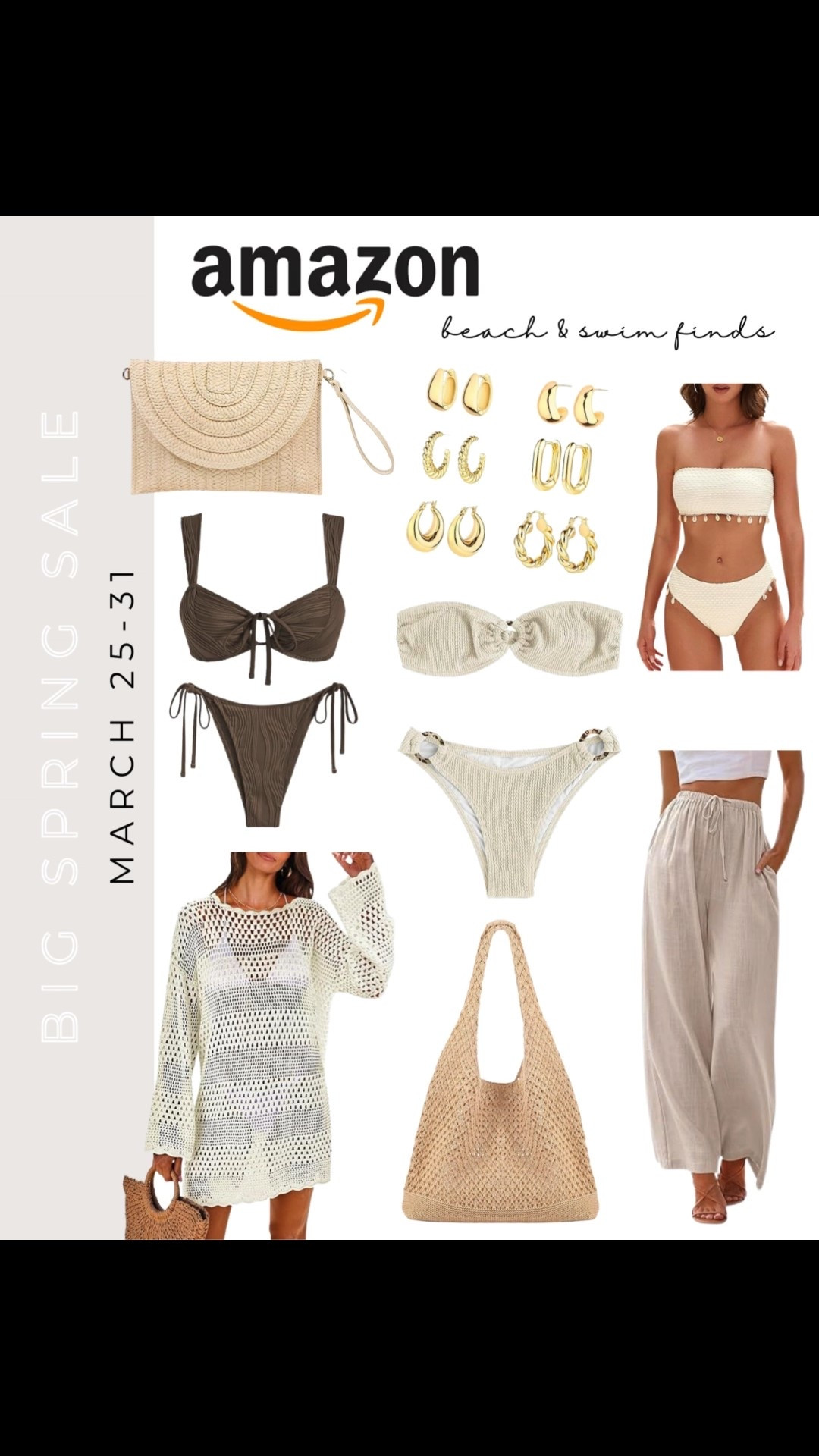 Amazon Big Spring Sale is tomorrow! March 25th-31st!

Here are a few Amazon Fashion pieces I’m eyeing in the sale

Amazon spring fashion, Amazon summer fashion, Amazon swimwear, Amazon bikini, affordable bikini, rattan purse, Amazon jewelry, Amazon beach coverup, beach purse, woven purse, Amazon workwear, Amazon spring style, Amazon spring outfits, Amazon fashion must haves, Amazon fashion basics, Amazon women basics, Amazon linen pants, tie top, bow top

#LTKStyleTip #LTKWatchNow #LTKSaleAlert
