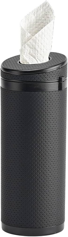 MeikouJJ 1PCS Car Tissue Holder Tissues Cylinder Box PU Leather Tissue Holder for Car Container T... | Amazon (US)