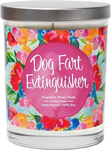 Dog Fart Extinguisher - Funny Scented Candles, Dog Farts Candle, Dog Mom Gifts, Funny Dog Lovers Gif | Amazon (US)