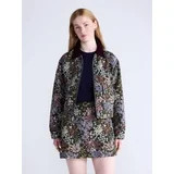 Free Assembly Women's and Women's Plus Cropped Jacquard Utility Jacket, Sizes XS-4X | Walmart (US)