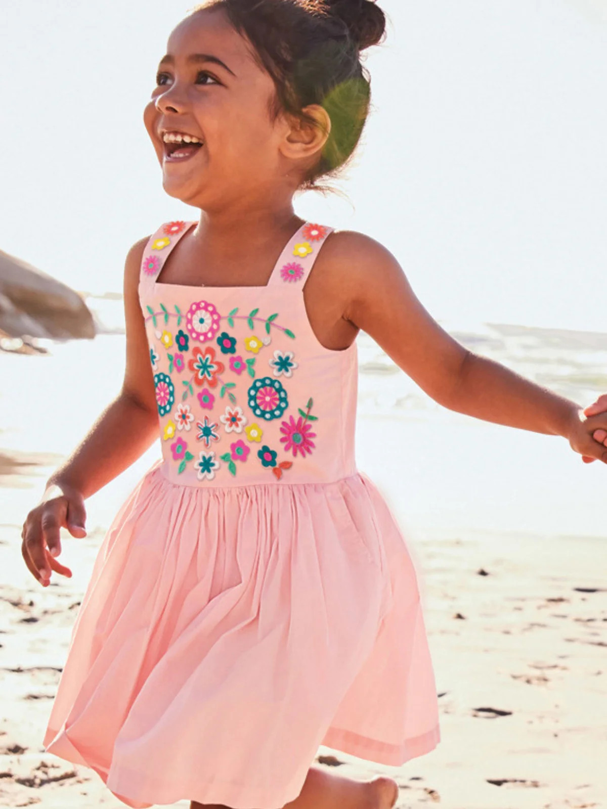 Embroidered Cotton Summer Dress | Mia Belle Girls