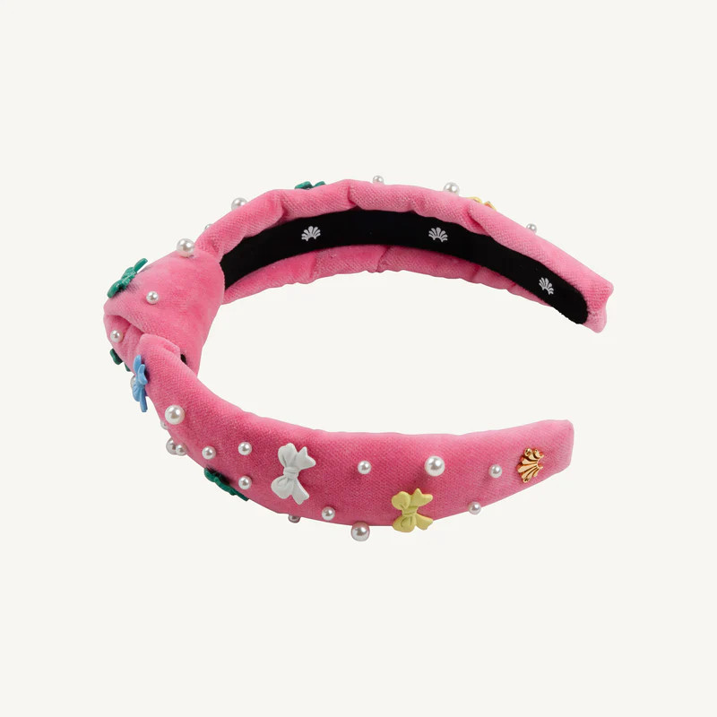T.B.B.C. x Lele Sadoughi Knotted Headband (Kids) - Hamptons Hot Pink V | The Beaufort Bonnet Company