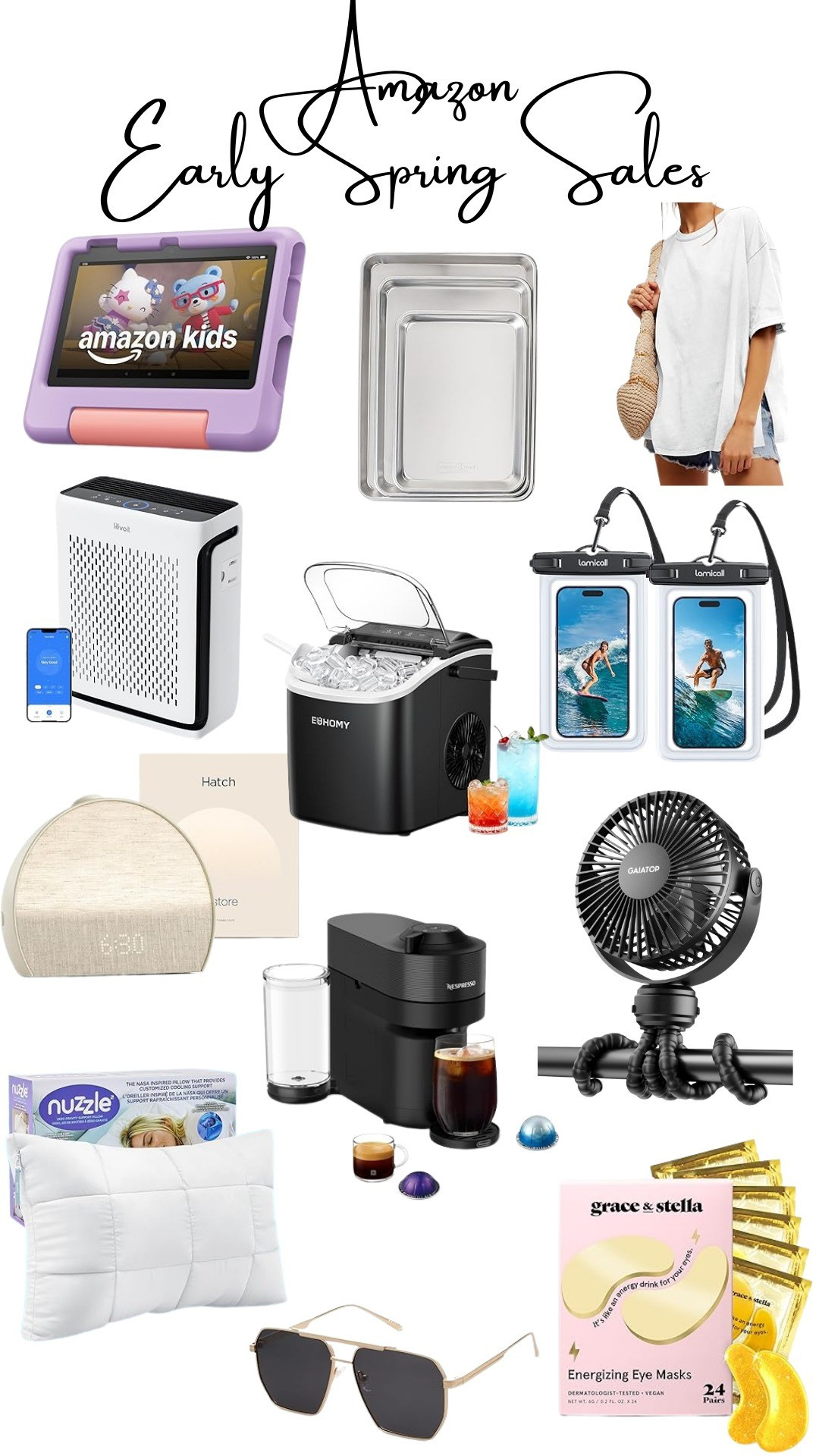 Spring Deals from AmazonHome finds, tshirts, electronics, waterproof phone cases, hatch, alarm clocks, portable fans, strollers fans, active lifestyle, fitness, womens, mens, affordable finds, affordable fashion, money saving items, spring break, vacation, beach items, pool items, eye patches, sunglasses, nespresso makers, pillows, cool touch pillows, beauty finds, kids, tablets, ice makers, air purifiers, cookie pans, sales, deals, spring sale, amazon finds, 

#LTKSwim #LTKSaleAlert #LTKKids