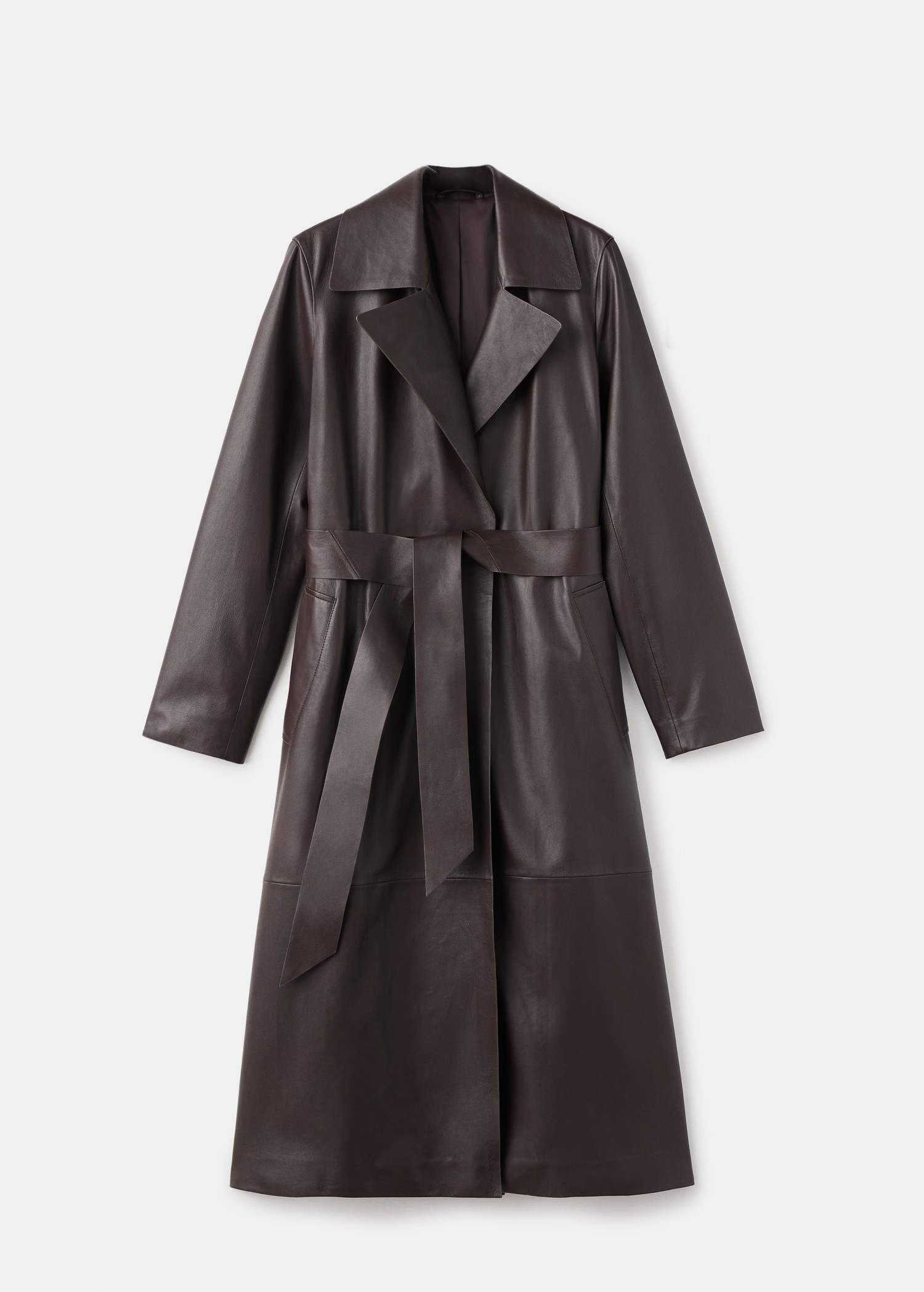 100% leather trench coat with belt - Women | MANGO Netherlands | Mango EU