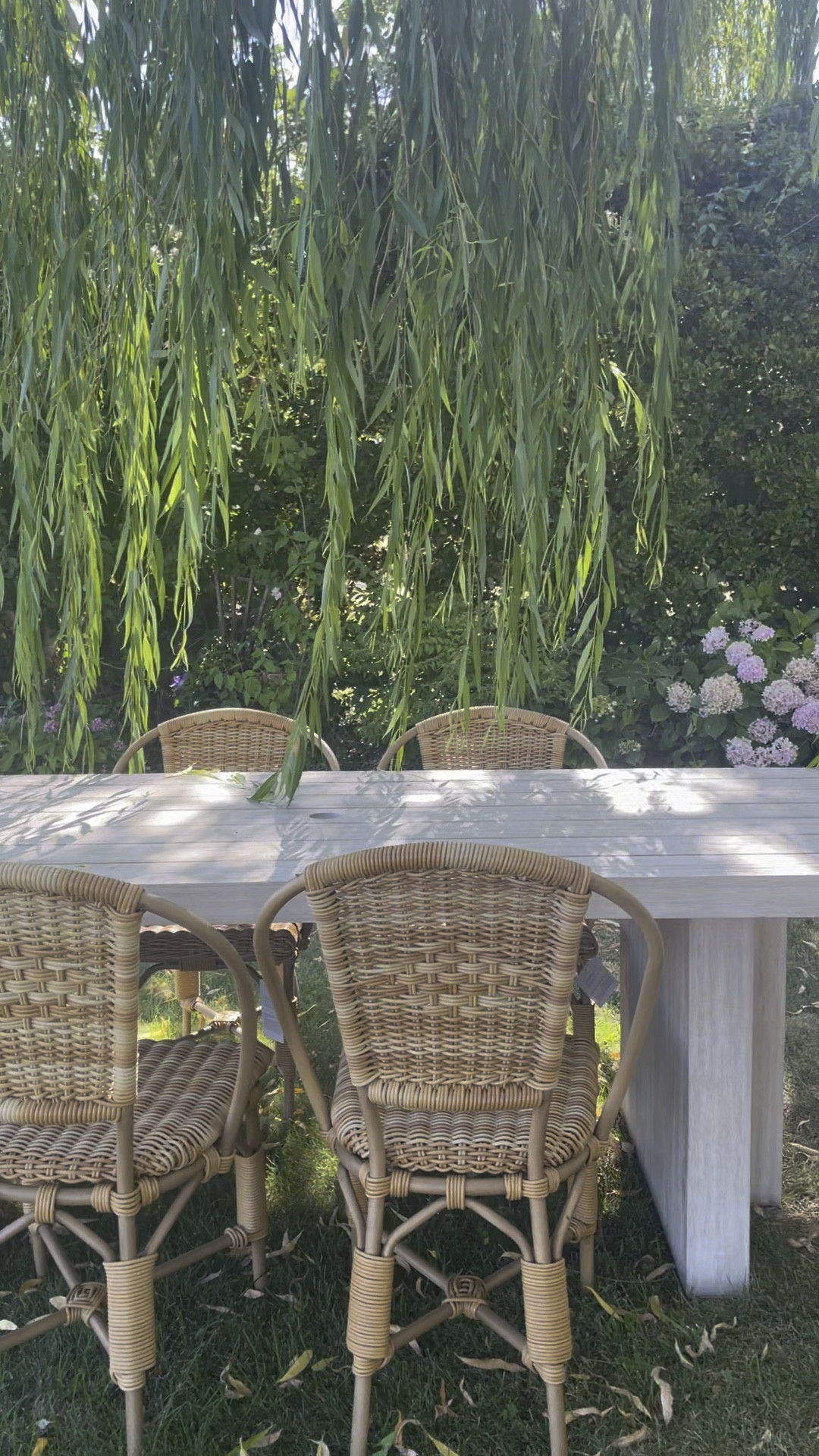 Outdoor dining table. Patio furniture. Wicker dining chair. Pottery Barn finds. Pottery Barn home. Pottery Barn sale. 💗  

#LTKhome #LTKFind #LTKsalealert