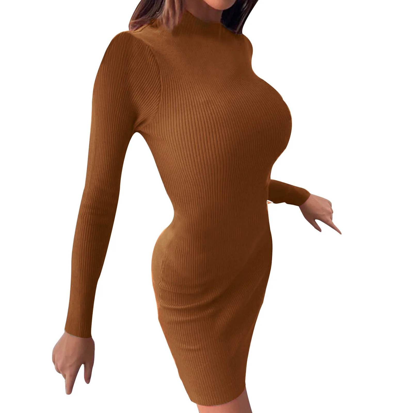 Vedolay Sweater Dress For Women Sweater Dress Juniors Women Autumn And Winter Knitted Sweater Sli... | Walmart (US)