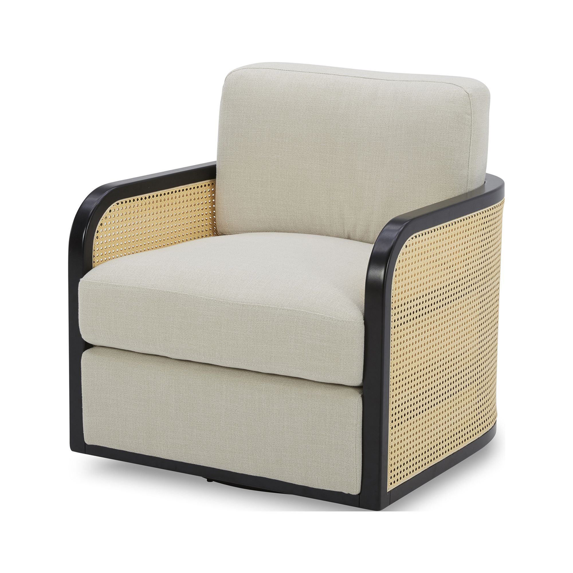 Better Homes & Gardens Springwood Cane Swivel Chair - Walmart.com | Walmart (US)