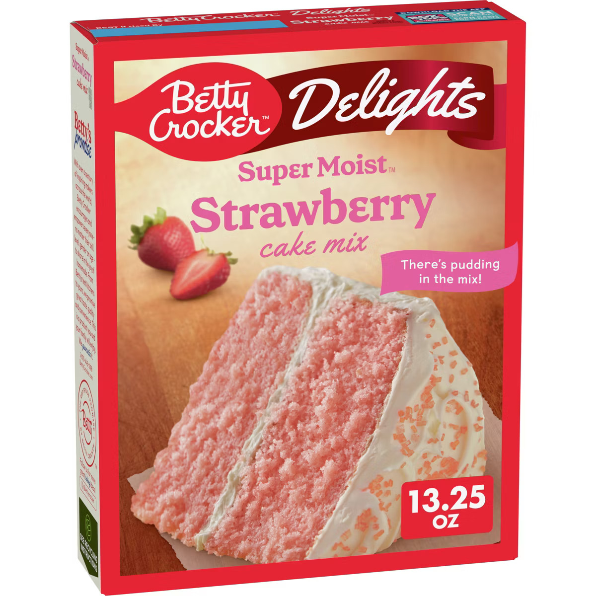 Betty Crocker Delights Strawberry Super Moist Cake Mix - 13.25oz | Target