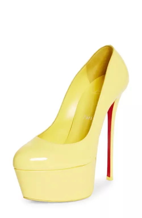 Dolly Alta 160 Leather Platform Pumps in Black - Christian Louboutin
