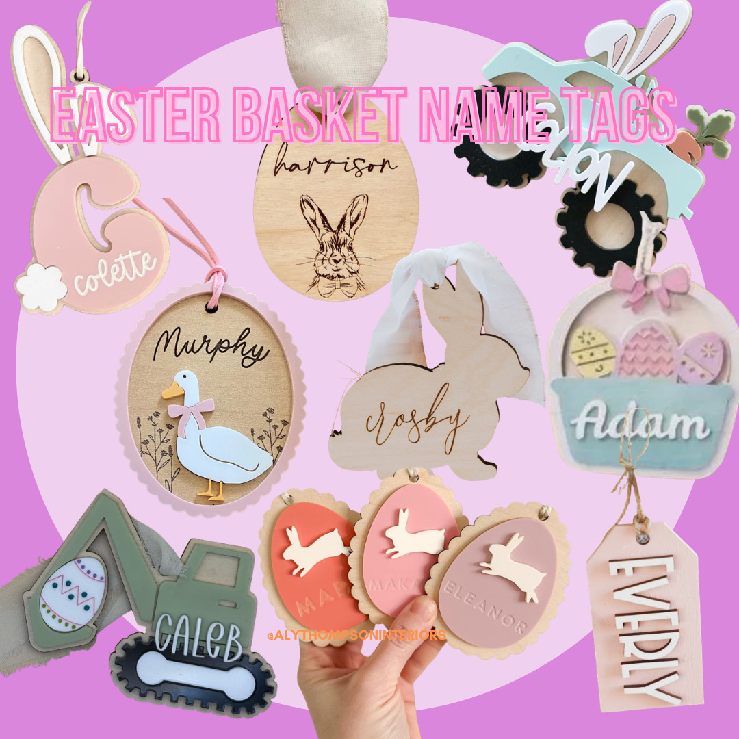 Easter Baskets | Easter | Easter Basket Name Tags | Name Tags | Basket Tags | Easter | Spring Decor | Easter Gift Baskets 

 #LTKSeasonal #LTKBaby #LTKKids
