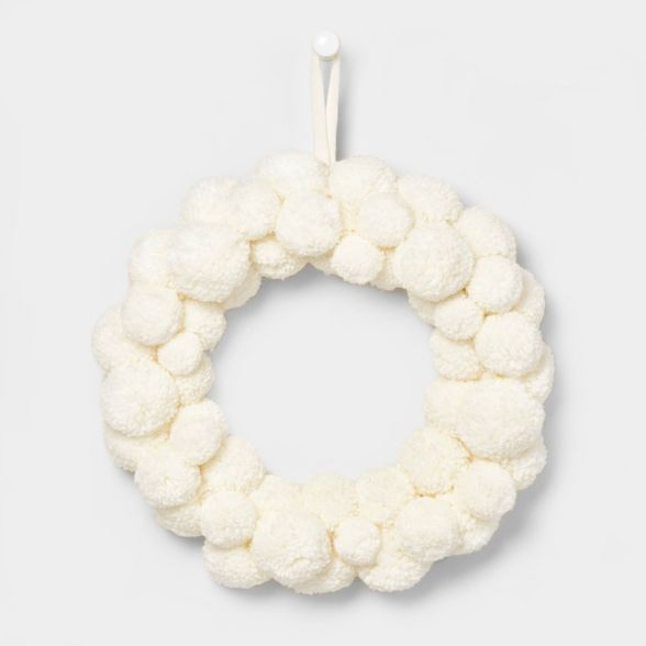 Pom Pom Wreath White - Wondershop™ | Target