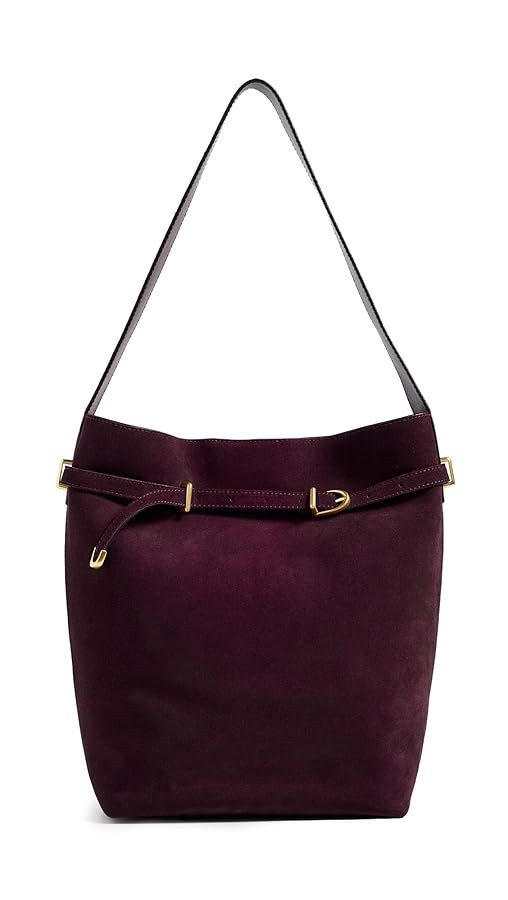 Madewell Women's The Essential Belted Bucket Tote In Suede | Amazon (US)