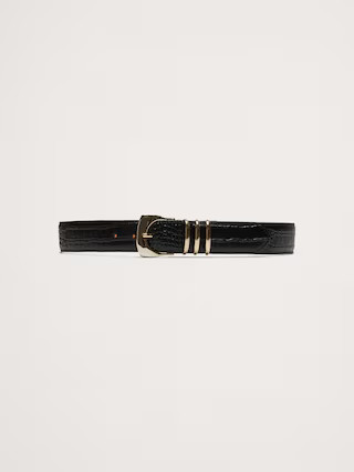 Fiori Embossed Leather Belt | Banana Republic (US)