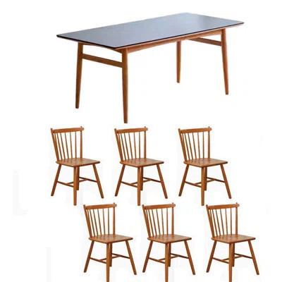 Elegant Rock Plate Solid Dining Table Sets. | Wayfair North America