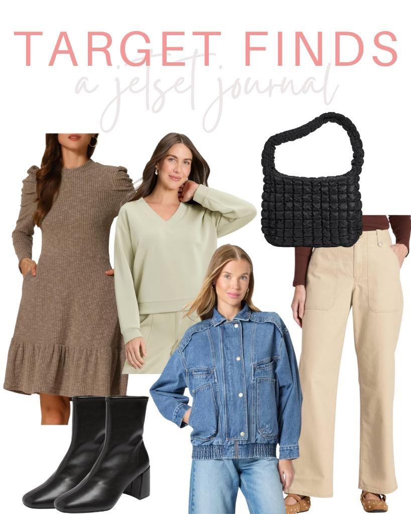 Loving how easy it is to create cute and cozy winter outfits with these Target pieces!
puff sleeve dress, comfy lounge set, denim jacket, target essential, target finds, seasonal favorites, cozy outfits, everyday looks, transitional outfit, fresh fashion, winter fashion

#LTKSeasonal #LTKU #LTKFindsUnder50