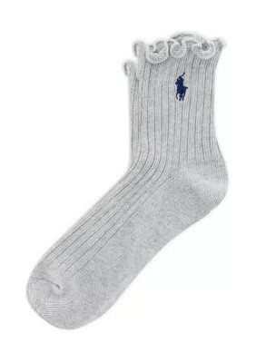 Polo Ralph Lauren Women's Lettuce Edge Anklet Socks, 9 - 11 | Belk