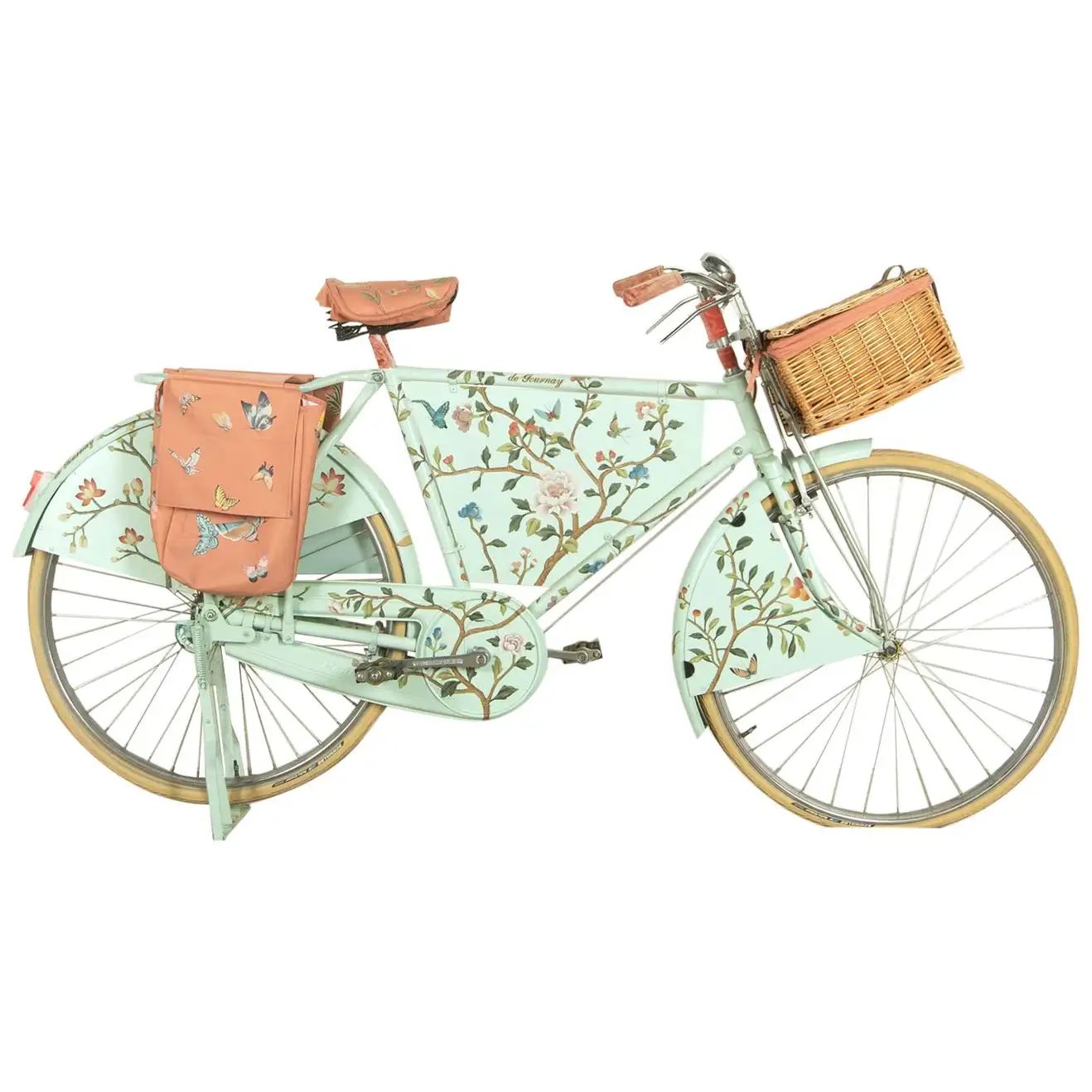 Unique Chinoiserie-Style Painted Bicycle by de Gournay | 1stDibs