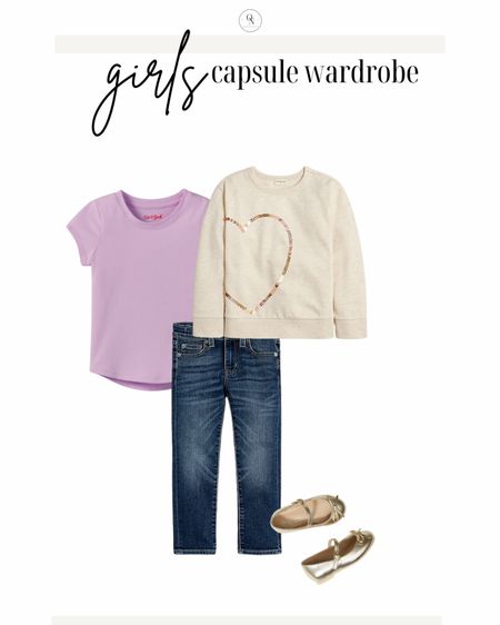 Jeans outfit from the girls capsule wardrobe for spring!

Here are the rest of the suggested items from the spring capsule for toddlers, little kids and tweens: 

5x short sleeve shirts in a mix of print and solid.

4x long sleeve Tshirts in a mix of print and solid

2x casual dresses. If your girl is more of a dress gal I recommend 5 casual dresses and doing fewer long sleeve and short sleeve Tshirts.

Jackets // rain coat, denim jacket, pullover

Bottoms // 2 pairs of jeans (light and dark), 4-5 pairs of leggings to wear under dresses and by themselves with Tshirts, 5 pairs of shorts 

Dressy dress

Accessories // Socks for sneaker, socks for dress shoes, headband, sunglasses, and a cute bag

Shoes // dress shoes, casual shoes like crocs, natives or keens, and a pair of sneakers

Spring capsule wardrobe, kids capsule wardrobe, girls outfits, outfits for kids, outfits for girls, girls capsule wardrobe, spring outfits for kids 

#LTKSeasonal #LTKkids #LTKSpringSale