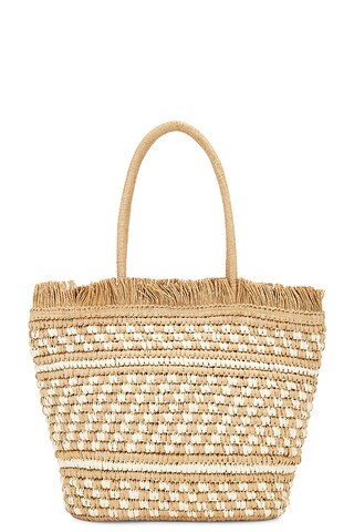 Karolina Tote in White & Natural | Revolve Clothing (Global)