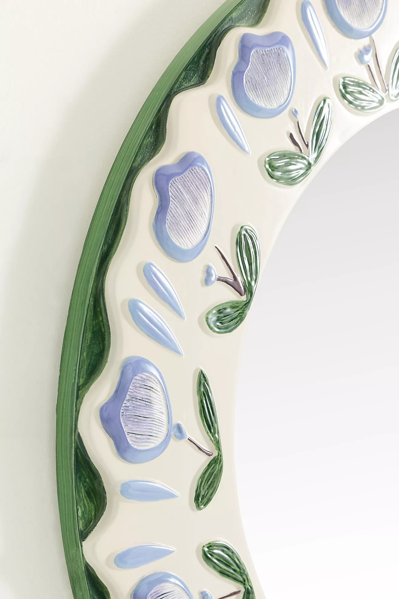 Tulip Flower Round Wall Mirror | Anthropologie (US)