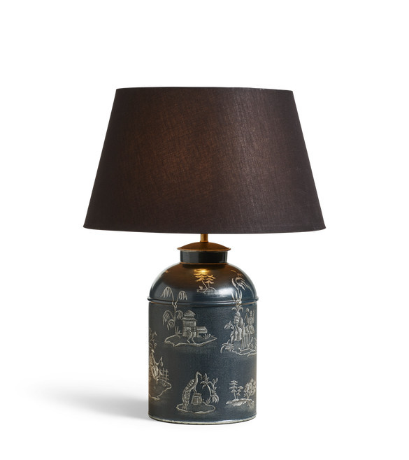 Gonglin Table Lamp – Petrol | OKA US