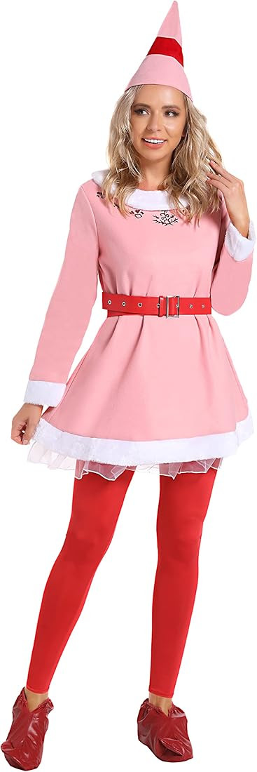 Womens Elf Costume Buddy Costume Christmas Cosplay Holiday Party Full Set | Amazon (US)