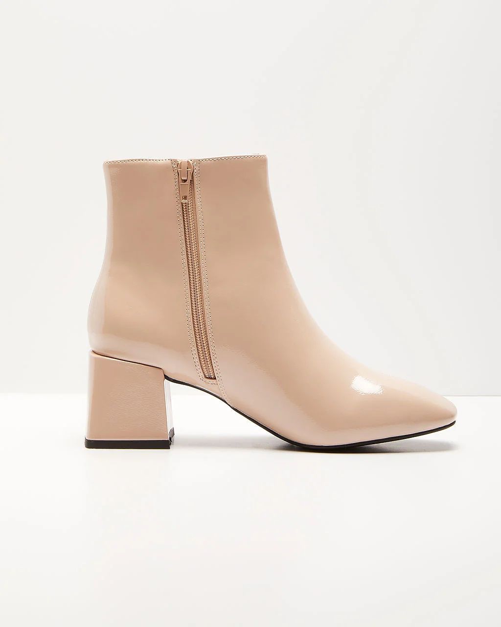 Kelce Patent Faux Leather Ankle Booties | VICI Collection